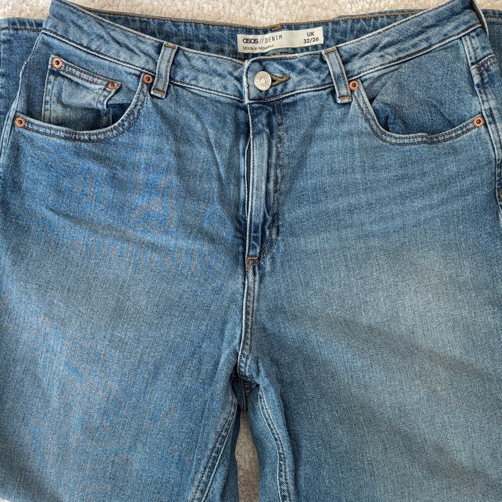 ASOS Denim Women's High Rise Blue Jeans